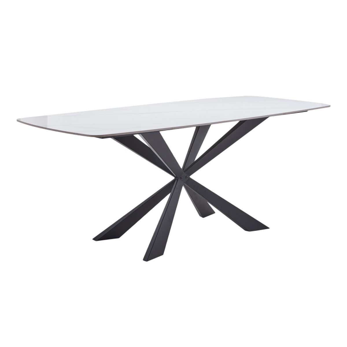 Τραπέζι Viano pakoworld sintered stone ανοιχτό γκρι-μαύρο 180x85x76εκ Τραπέζι Viano pakoworld sintered stone ανοιχτό γκρι-μαύρο 180x85x76εκ