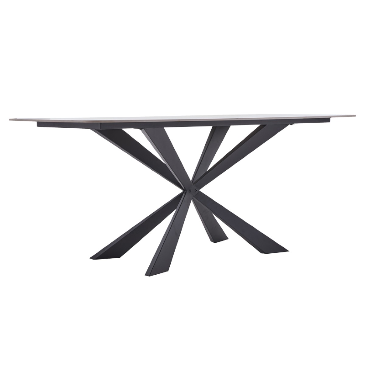 Τραπέζι Viano pakoworld sintered stone ανοιχτό γκρι-μαύρο 180x85x76εκ Τραπέζι Viano pakoworld sintered stone ανοιχτό γκρι-μαύρο 180x85x76εκ