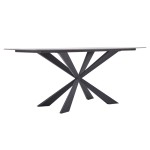 Τραπέζι Viano pakoworld sintered stone ανοιχτό γκρι-μαύρο 180x85x76εκ Τραπέζι Viano pakoworld sintered stone ανοιχτό γκρι-μαύρο 180x85x76εκ