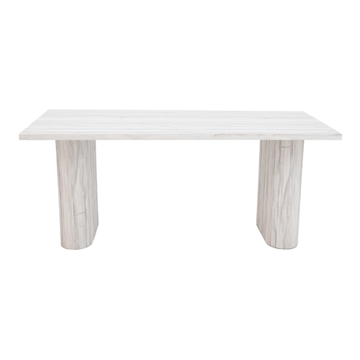 Τραπέζι Loozir pakoworld mdf σε απόχρωση λευκό μαρμάρου 180x90x75εκ Τραπέζι Loozir pakoworld mdf σε απόχρωση λευκό μαρμάρου 180x90x75εκ