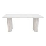 Τραπέζι Loozir pakoworld mdf σε απόχρωση λευκό μαρμάρου 180x90x75εκ Τραπέζι Loozir pakoworld mdf σε απόχρωση λευκό μαρμάρου 180x90x75εκ