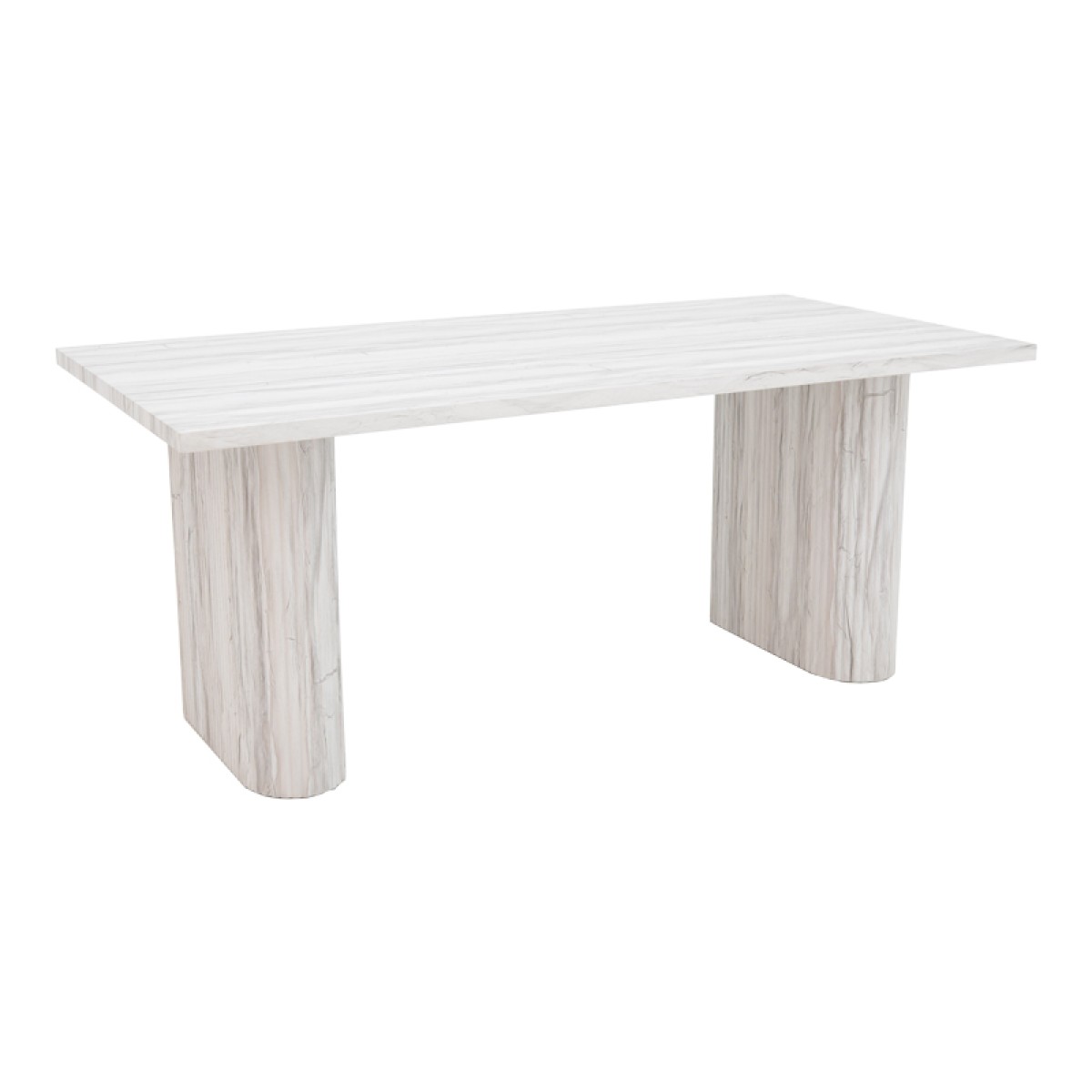Τραπέζι Loozir pakoworld mdf σε απόχρωση λευκό μαρμάρου 180x90x75εκ Τραπέζι Loozir pakoworld mdf σε απόχρωση λευκό μαρμάρου 180x90x75εκ