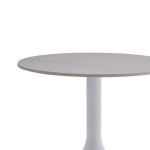 Βοηθητικό τραπέζι Fabron Inart λευκό sintered stone Φ50x52εκ Βοηθητικό τραπέζι Fabron Inart λευκό sintered stone Φ50x52εκ
