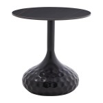 Βοηθητικό τραπέζι Fabron Inart μαύρο sintered stone Φ50x52εκ Βοηθητικό τραπέζι Fabron Inart μαύρο sintered stone Φ50x52εκ