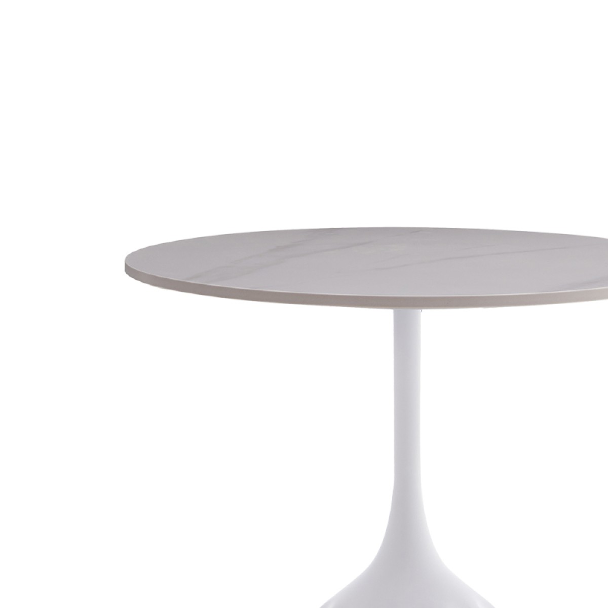Βοηθητικό τραπέζι Kousien Inart λευκό sintered stone Φ50x60εκ Βοηθητικό τραπέζι Kousien Inart λευκό sintered stone Φ50x60εκ