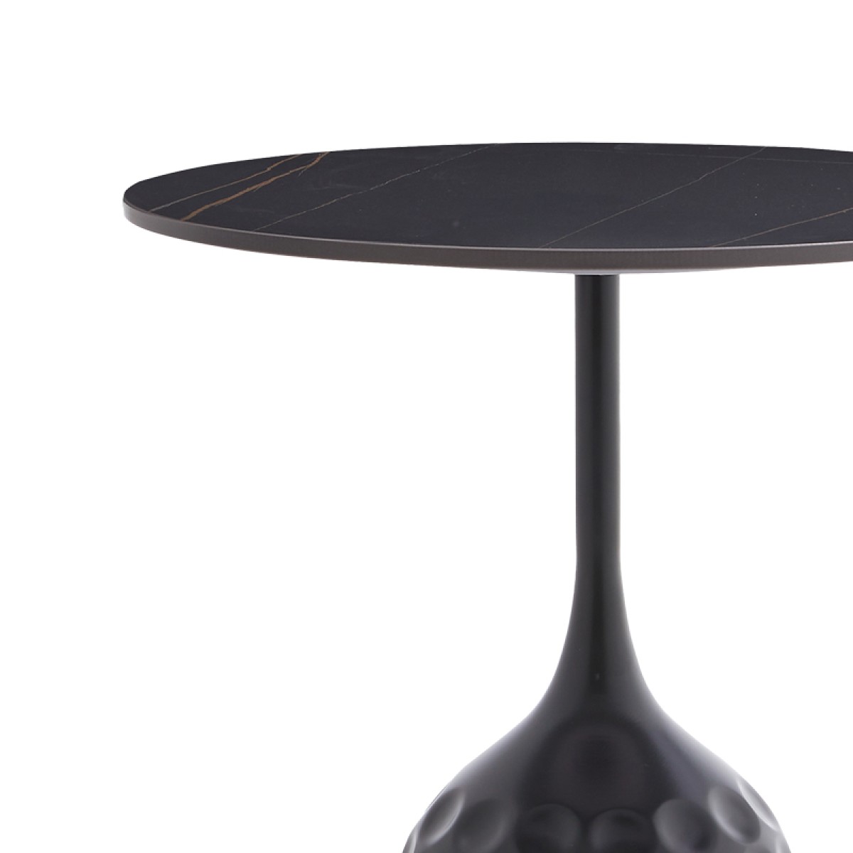 Βοηθητικό τραπέζι Kousien Inart μαύρο sintered stone Φ50x60εκ Βοηθητικό τραπέζι Kousien Inart μαύρο sintered stone Φ50x60εκ