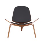 Πολυθρόνα Vilma pakoworld PU μαύρο- plywood καρυδί 90x73x75εκ Πολυθρόνα Vilma pakoworld PU μαύρο- plywood καρυδί 90x73x75εκ