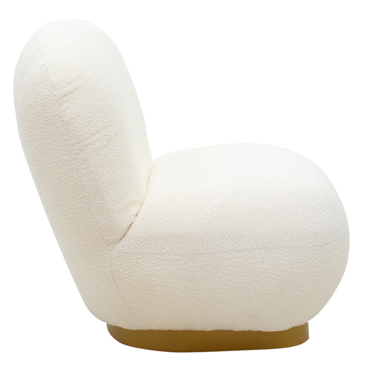 Πολυθρόνα Rosalie pakoworld ύφασμα μπουκλέ cream-χρυσό 85x82x77εκ Πολυθρόνα Rosalie pakoworld ύφασμα μπουκλέ cream-χρυσό 85x82x77εκ
