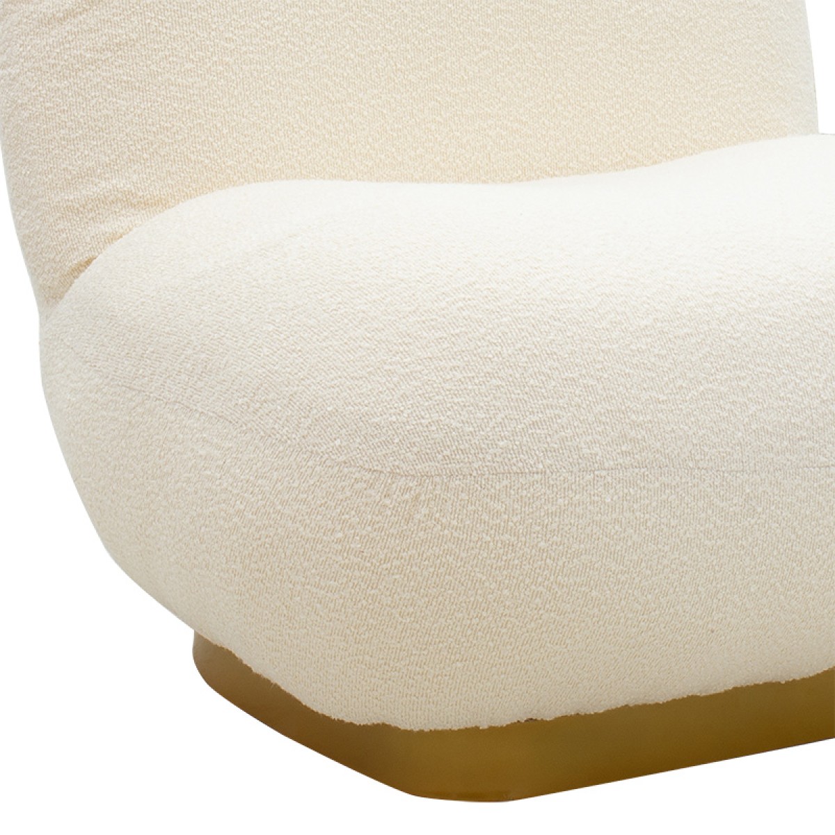 Πολυθρόνα Rosalie pakoworld ύφασμα μπουκλέ cream-χρυσό 85x82x77εκ Πολυθρόνα Rosalie pakoworld ύφασμα μπουκλέ cream-χρυσό 85x82x77εκ