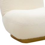 Πολυθρόνα Rosalie pakoworld ύφασμα μπουκλέ cream-χρυσό 85x82x77εκ Πολυθρόνα Rosalie pakoworld ύφασμα μπουκλέ cream-χρυσό 85x82x77εκ