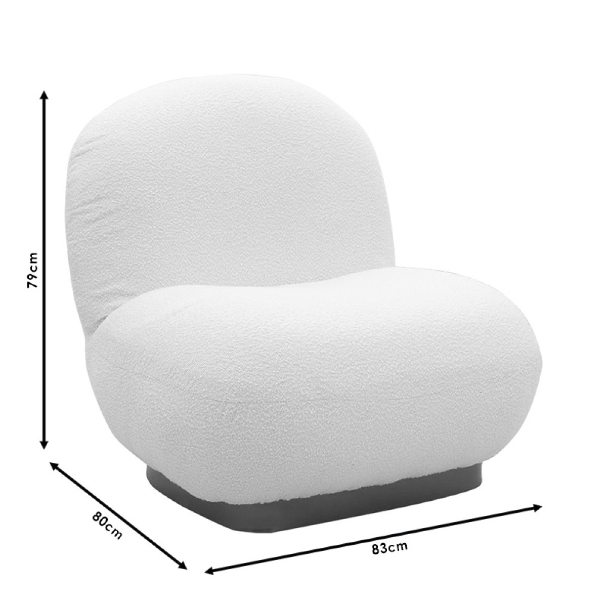 Πολυθρόνα Rosalie pakoworld ύφασμα μπουκλέ cream-χρυσό 85x82x77εκ Πολυθρόνα Rosalie pakoworld ύφασμα μπουκλέ cream-χρυσό 85x82x77εκ