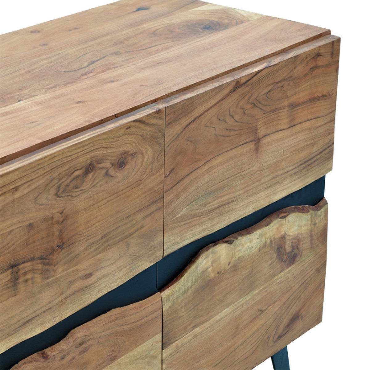 Μπουφές Imena pakoworld μασίφ ξύλο 4εκ φυσικό-μαύρο 148x43.5x86εκ Μπουφές Imena pakoworld μασίφ ξύλο 4εκ φυσικό-μαύρο 148x43.5x86εκ