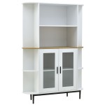 Βιτρίνα Xarvey Inart λευκό-φυσικό ξύλο 110x38x160εκ Βιτρίνα Xarvey Inart λευκό-φυσικό ξύλο 110x38x160εκ