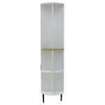 Βιτρίνα Xarvey Inart λευκό-φυσικό ξύλο 110x38x160εκ Βιτρίνα Xarvey Inart λευκό-φυσικό ξύλο 110x38x160εκ