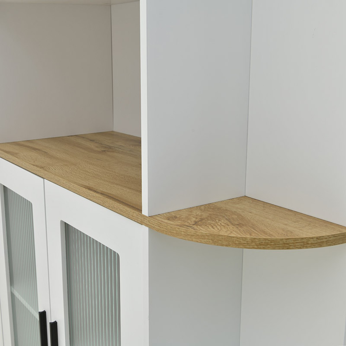Βιτρίνα Xarvey Inart λευκό-φυσικό ξύλο 110x38x160εκ Βιτρίνα Xarvey Inart λευκό-φυσικό ξύλο 110x38x160εκ