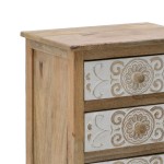 Συρταριέρα Inart 3-50-245-0017 ξύλο φυσικό-λευκό 50x32x61εκ Συρταριέρα Inart 3-50-245-0017 ξύλο φυσικό-λευκό 50x32x61εκ