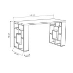 Γραφείο Labirent pakoworld λευκό 140x60x75εκ Γραφείο Labirent pakoworld λευκό 140x60x75εκ