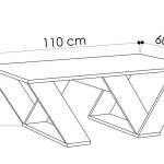 Τραπέζι σαλονιού PIPRA pakoworld σε χρώμα λευκό 110x60x40 Τραπέζι σαλονιού PIPRA pakoworld σε χρώμα λευκό 110x60x40