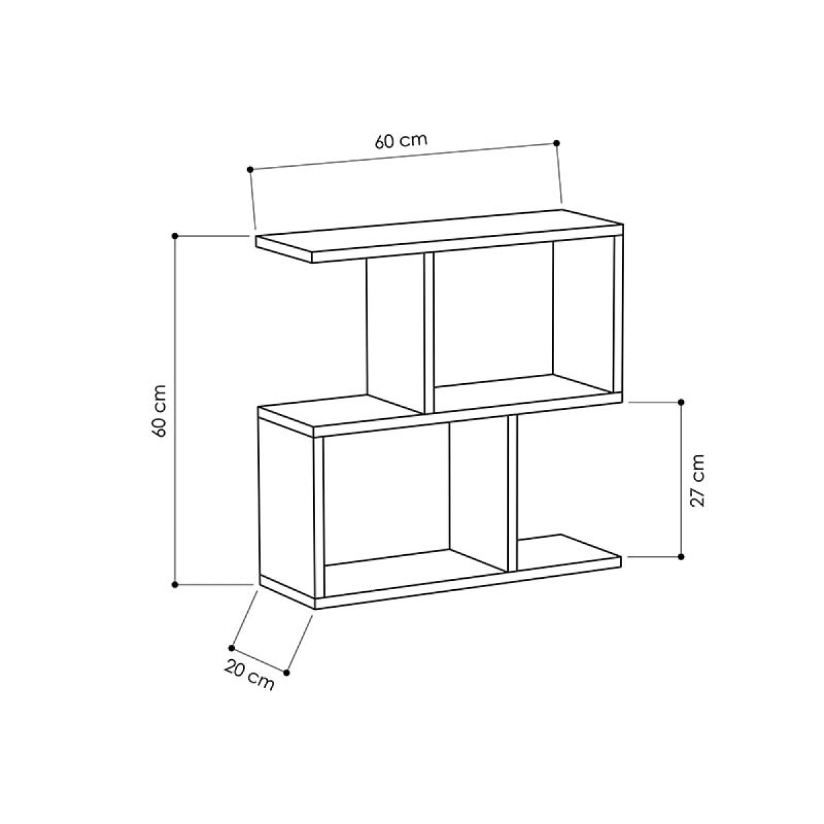 Βοηθητικό τραπέζι Homemania pakoworld χρώμα ανθρακί 60x20x60εκ Βοηθητικό τραπέζι Homemania pakoworld χρώμα ανθρακί 60x20x60εκ
