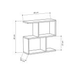 Βοηθητικό τραπέζι Homemania pakoworld χρώμα ανθρακί 60x20x60εκ Βοηθητικό τραπέζι Homemania pakoworld χρώμα ανθρακί 60x20x60εκ