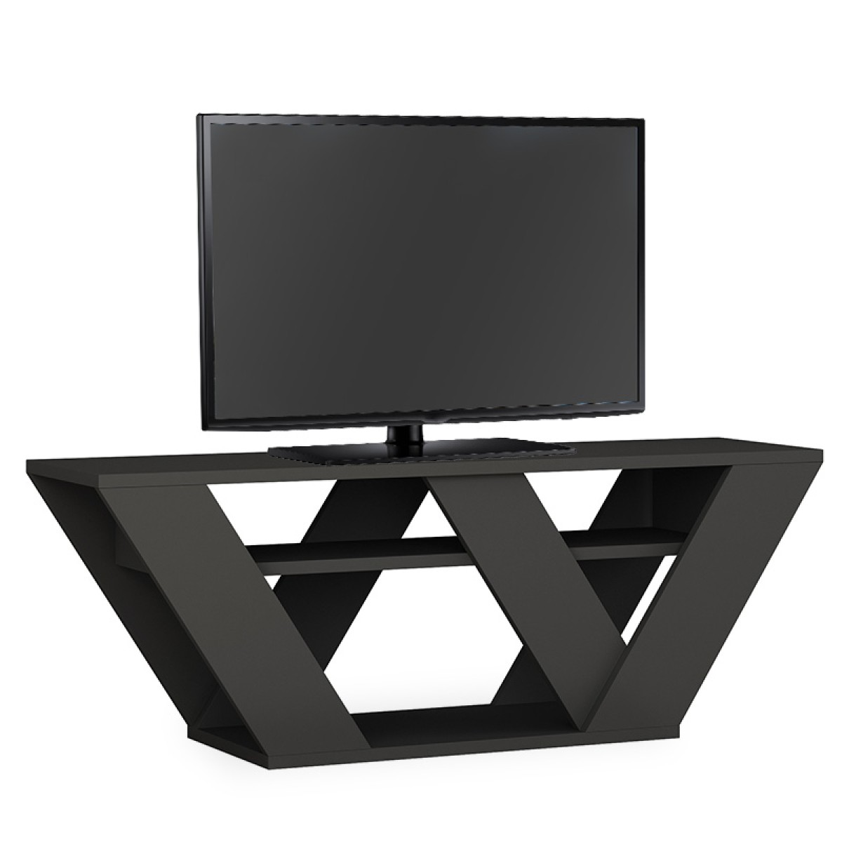 Έπιπλο τηλεόρασης Pipralla pakoworld ανθρακί 110x30x40εκ Έπιπλο τηλεόρασης Pipralla pakoworld ανθρακί 110x30x40εκ