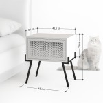 Κομοδίνο Hamer pakoworld μαύρο-φυσικό 48x34x51εκ Κομοδίνο Hamer pakoworld μαύρο-φυσικό 48x34x51εκ