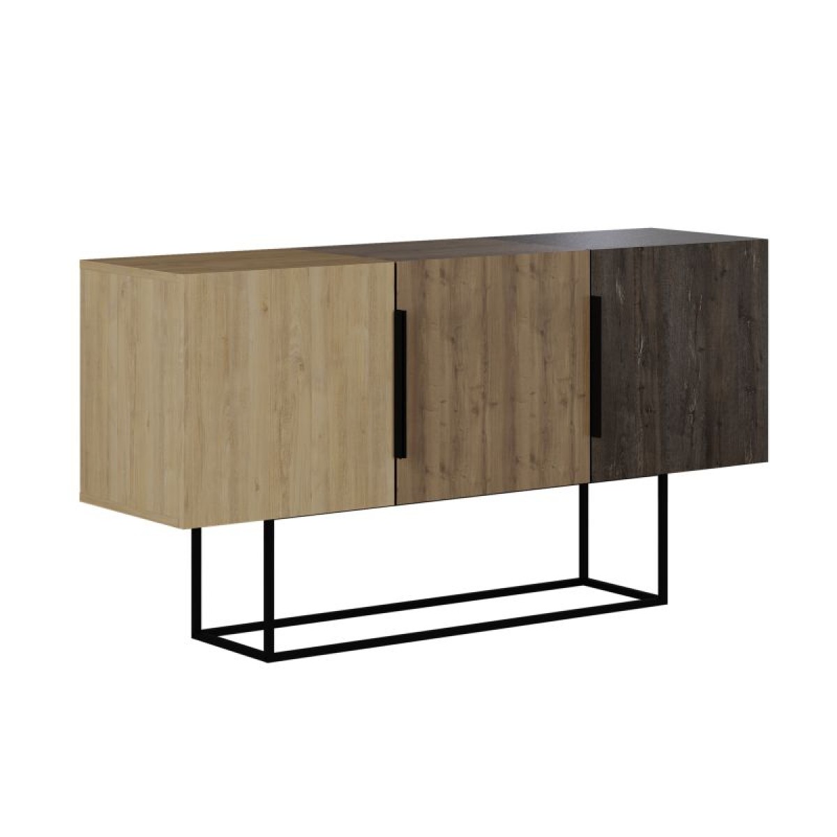 Μπουφές Estella pakoworld φυσικό-καρυδί 150x42x79.5εκ Μπουφές Estella pakoworld φυσικό-καρυδί 150x42x79.5εκ