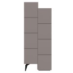 Ντουλάπι-στήλη Romane pakoworld μόκα 62.2x37.4x155.4εκ Ντουλάπι-στήλη Romane pakoworld μόκα 62.2x37.4x155.4εκ