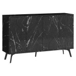 Μπουφές Ursula pakoworld μαύρο μαρμάρου 123x35x77.5εκ Μπουφές Ursula pakoworld μαύρο μαρμάρου 123x35x77.5εκ