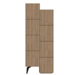 Ντουλάπι-στήλη Romane pakoworld φυσικό 62.2x37.4x155.4εκ Ντουλάπι-στήλη Romane pakoworld φυσικό 62.2x37.4x155.4εκ