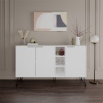 Μπουφές Clara pakoworld λευκό 142x35.5x83εκ Μπουφές Clara pakoworld λευκό 142x35.5x83εκ