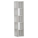 Βιβλιoθήκη στήλη Raphael pakoworld λευκό 31.5x31.5x159εκ Βιβλιoθήκη στήλη Raphael pakoworld λευκό 31.5x31.5x159εκ