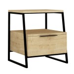 Κομοδίνο Johana pakoworld μαύρο-oak 45x40x50εκ Κομοδίνο Johana pakoworld μαύρο-oak 45x40x50εκ