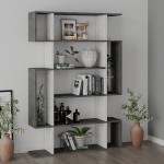 Βιβλιοθήκη MITO pakoworld σε χρώμα antique γκρι-λευκό 108.5x25.5x161εκ Βιβλιοθήκη MITO pakoworld σε χρώμα antique γκρι-λευκό 108.5x25.5x161εκ