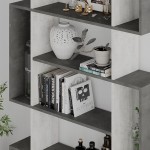 Βιβλιοθήκη MITO pakoworld σε χρώμα antique γκρι-λευκό 108.5x25.5x161εκ Βιβλιοθήκη MITO pakoworld σε χρώμα antique γκρι-λευκό 108.5x25.5x161εκ