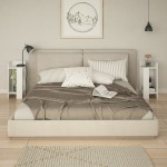 Κομοδίνο Immerse pakoworld σετ 2 τμχ. λευκό 27x25x60εκ Κομοδίνο Immerse pakoworld σετ 2 τμχ. λευκό 27x25x60εκ