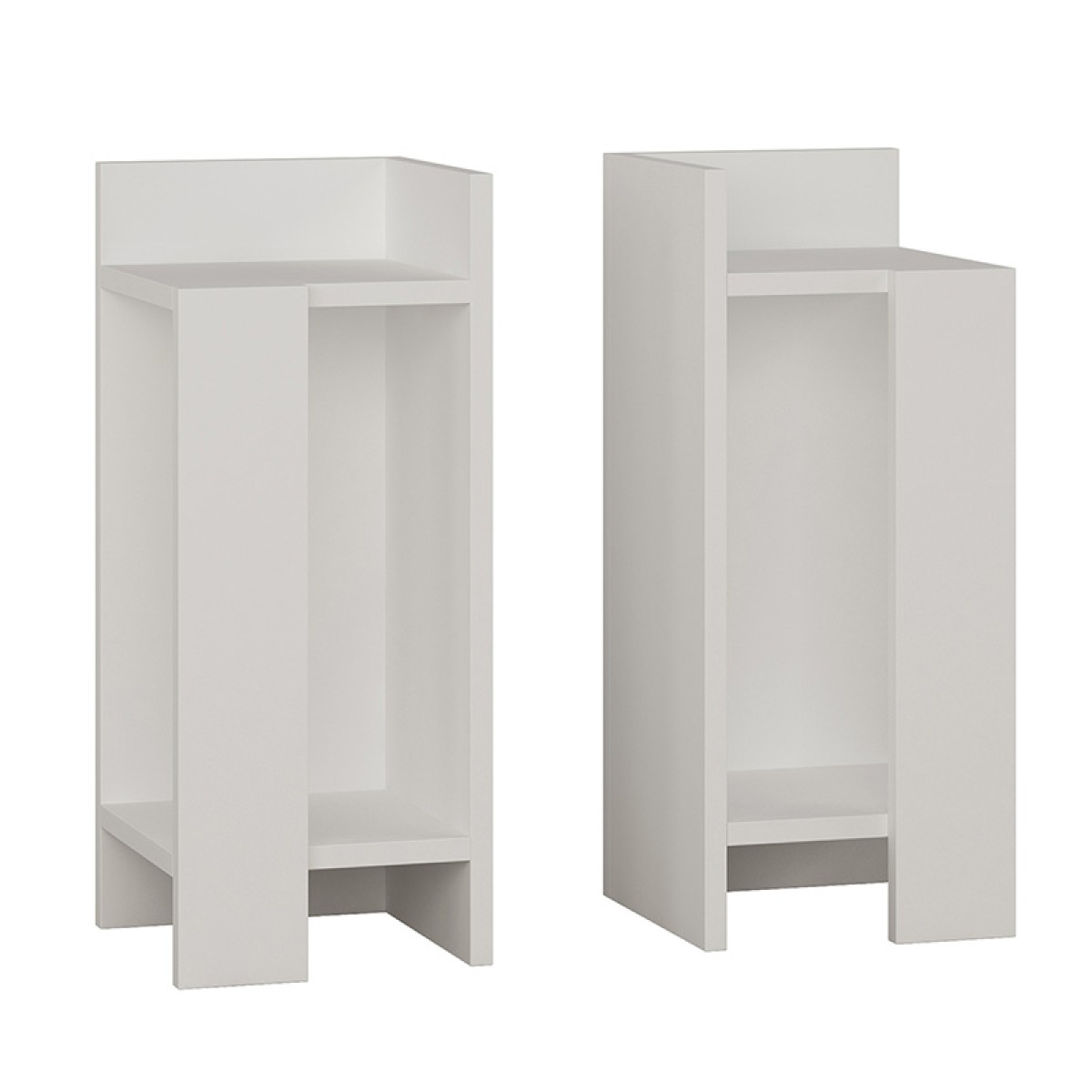 Κομοδίνο Immerse pakoworld σετ 2 τμχ. λευκό 27x25x60εκ Κομοδίνο Immerse pakoworld σετ 2 τμχ. λευκό 27x25x60εκ