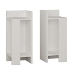 Κομοδίνο Immerse pakoworld σετ 2 τμχ. λευκό 27x25x60εκ Κομοδίνο Immerse pakoworld σετ 2 τμχ. λευκό 27x25x60εκ