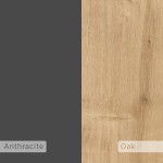 Κομοδίνο Immerse pakoworld σετ 2 τμχ. oak-ανθρακί 27x25x60εκ Κομοδίνο Immerse pakoworld σετ 2 τμχ. oak-ανθρακί 27x25x60εκ