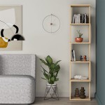 Βιβλιοθήκη - στήλη Piri pakoworld oak μελαμίνης 35x30x161εκ Βιβλιοθήκη - στήλη Piri pakoworld oak μελαμίνης 35x30x161εκ