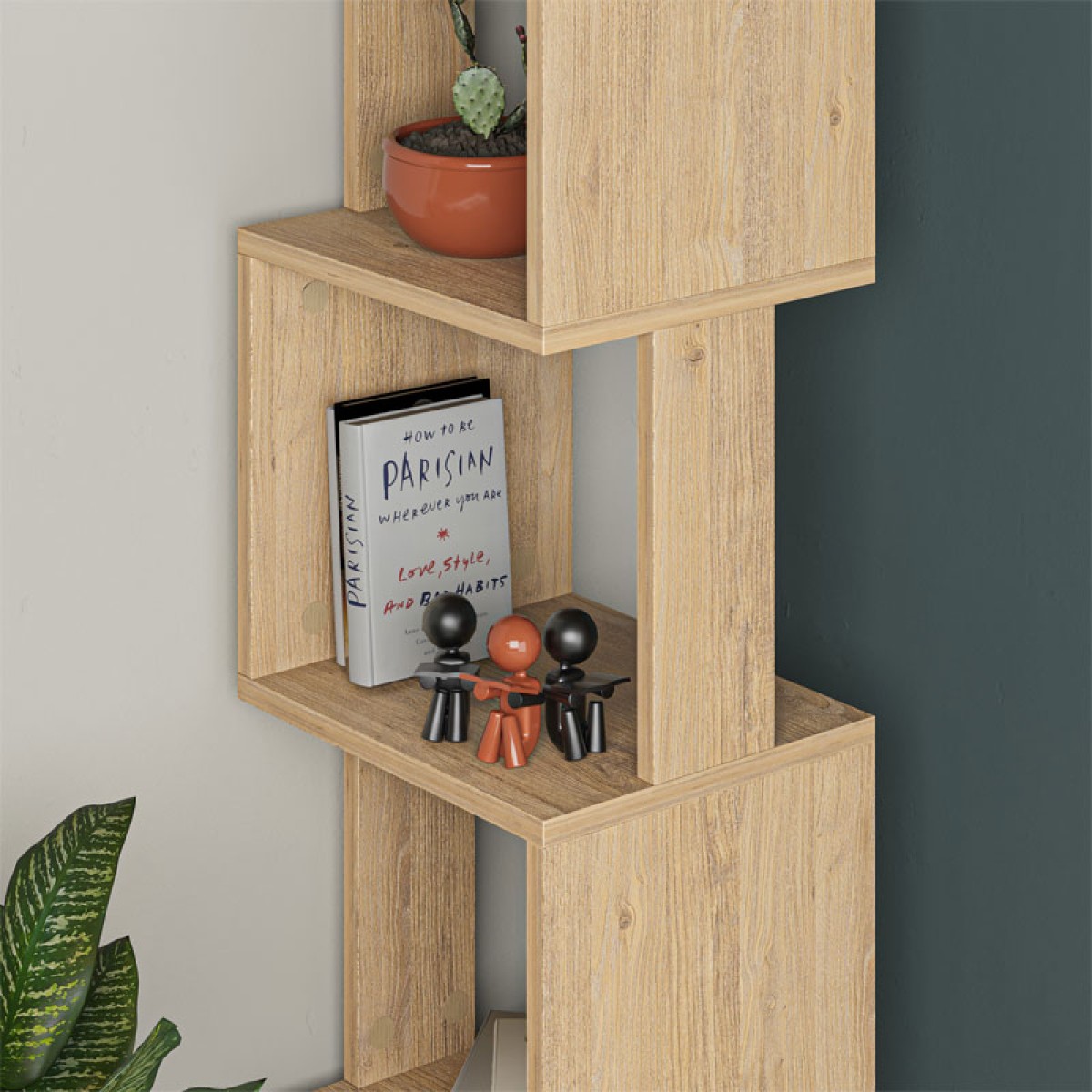 Βιβλιοθήκη - στήλη Piri pakoworld oak μελαμίνης 35x30x161εκ Βιβλιοθήκη - στήλη Piri pakoworld oak μελαμίνης 35x30x161εκ