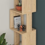 Βιβλιοθήκη - στήλη Piri pakoworld oak μελαμίνης 35x30x161εκ Βιβλιοθήκη - στήλη Piri pakoworld oak μελαμίνης 35x30x161εκ