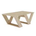 Τραπέζι σαλονιού Pipra pakoworld σε χρώμα φυσικό 110x60x40 Τραπέζι σαλονιού Pipra pakoworld σε χρώμα φυσικό 110x60x40