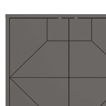 Μπουφές Dune pakoworld σε ανθρακί απόχρωση 181x35x77.4εκ Μπουφές Dune pakoworld σε ανθρακί απόχρωση 181x35x77.4εκ