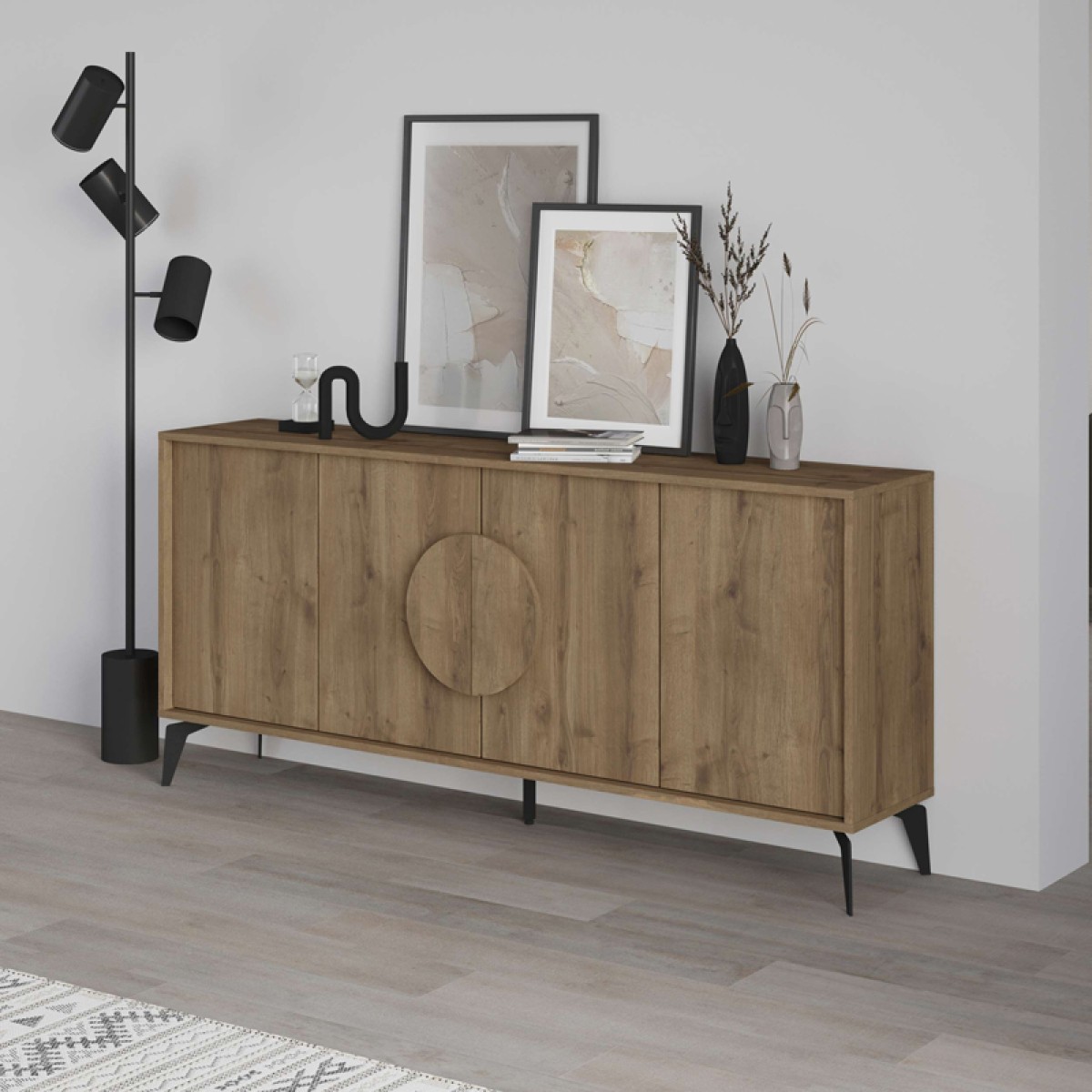 Μπουφές Gora pakoworld σε απόχρωση ανοιχτό καρυδί 180x35.6x82εκ Μπουφές Gora pakoworld σε απόχρωση ανοιχτό καρυδί 180x35.6x82εκ