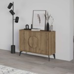 Μπουφές Gora pakoworld σε απόχρωση ανοιχτό καρυδί 110x35.6x82εκ Μπουφές Gora pakoworld σε απόχρωση ανοιχτό καρυδί 110x35.6x82εκ