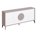 Μπουφές Gora pakoworld σε λευκή με μόκα απόχρωση 180x35.6x82εκ Μπουφές Gora pakoworld σε λευκή με μόκα απόχρωση 180x35.6x82εκ