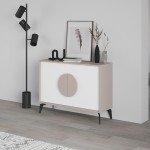 Μπουφές Gora pakoworld σε μόκα - λευκή απόχρωση 110x35.6x82εκ Μπουφές Gora pakoworld σε μόκα - λευκή απόχρωση 110x35.6x82εκ