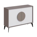 Μπουφές Gora pakoworld σε μόκα - λευκή απόχρωση 110x35.6x82εκ Μπουφές Gora pakoworld σε μόκα - λευκή απόχρωση 110x35.6x82εκ