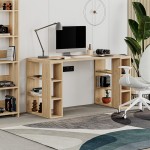 Γραφείο Colmar pakoworld σε oak απόχρωση 140x60x75εκ